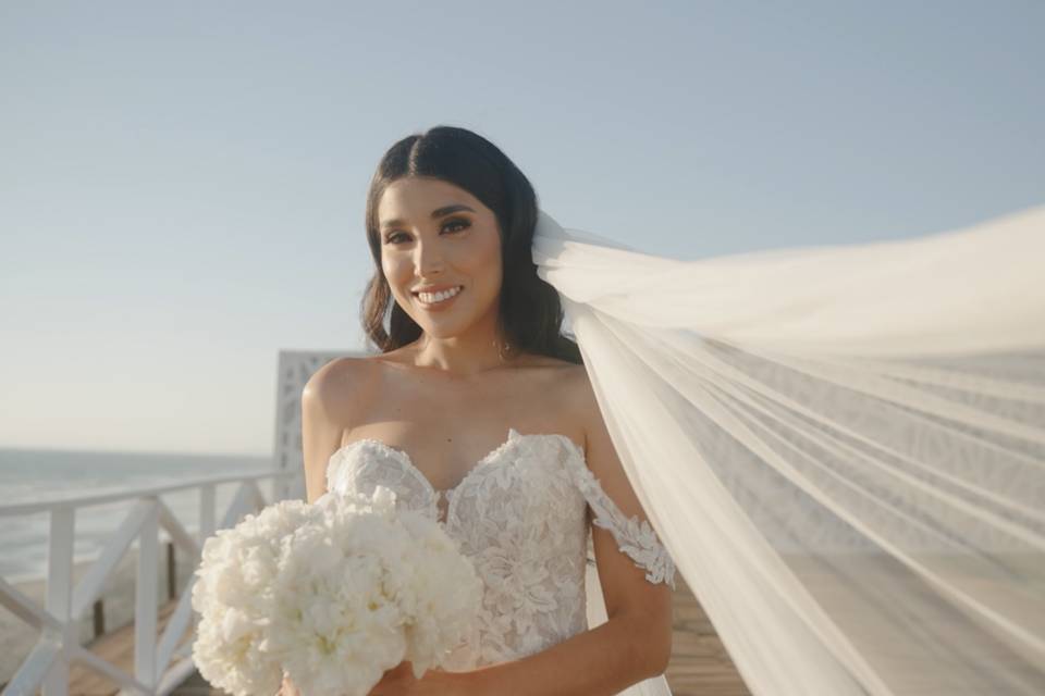 Mosaico de recuerdos de una boda